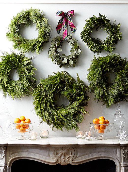 christmas wreath wall decor 7 diy Christmas wreaths to make this season Lolly Jane